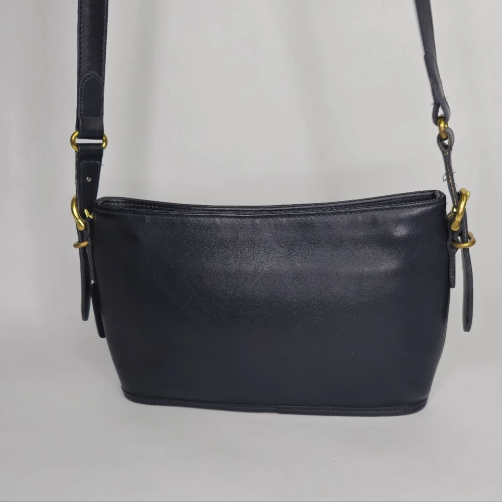 Coach VINTAGE 1998 Equesterian Slim navy Crossbody Shoulder Bag - Picture 16 of 16